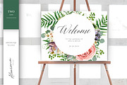 Wedding set - Tropical blossom, an Invitation Template by Alewiena (Thumbnail 10 of 14)