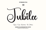 Jubilee | Script Font, a Script Font by Scratchones (Thumbnail 1 of 8)