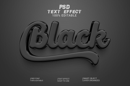 3d Black Text Style Effect, a Layer Style Add-On by Md Imamul