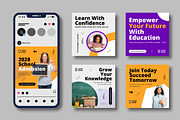 Modern Education Social Media Post, a Social Media Template by MightyDesign (Thumbnail 2 of 8)