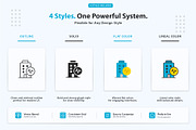 Organizational Structure Icons, an Outline Icon by vexper (Thumbnail 6 of 7)