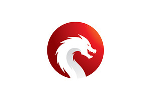 Dragon Head illustration, a Branding & Logo Template by T.Vooka