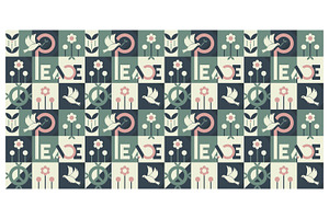 Peaceful Dove and Symbol Motif, a Decorative Illustration by Creative Backgrounds