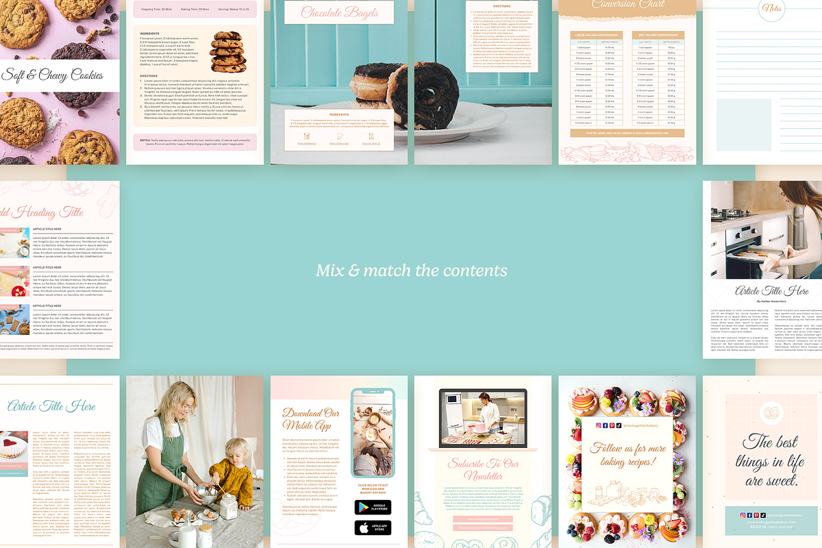 Baking Cookbook Creator, a Magazine Template by Creatif Foundry (Photo 5 of 8)