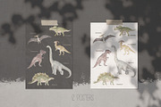 DINOSAURS watercolor set, an Animal Illustration by Natali Smolova (Thumbnail 4 of 11)