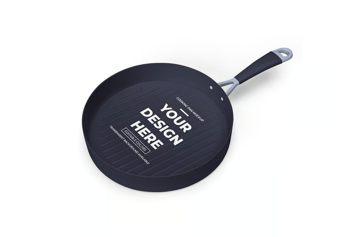 Cooking Pan Mockup Template Set, a Household Mockup by DesignRushMarket (Photo 7 of 10)