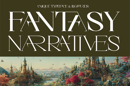 Fantasy Narratives Font, a Serif Font by 177Studio