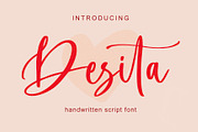Desita - Handwritten Font, a Script Font by Yuby Creative (Thumbnail 1 of 6)