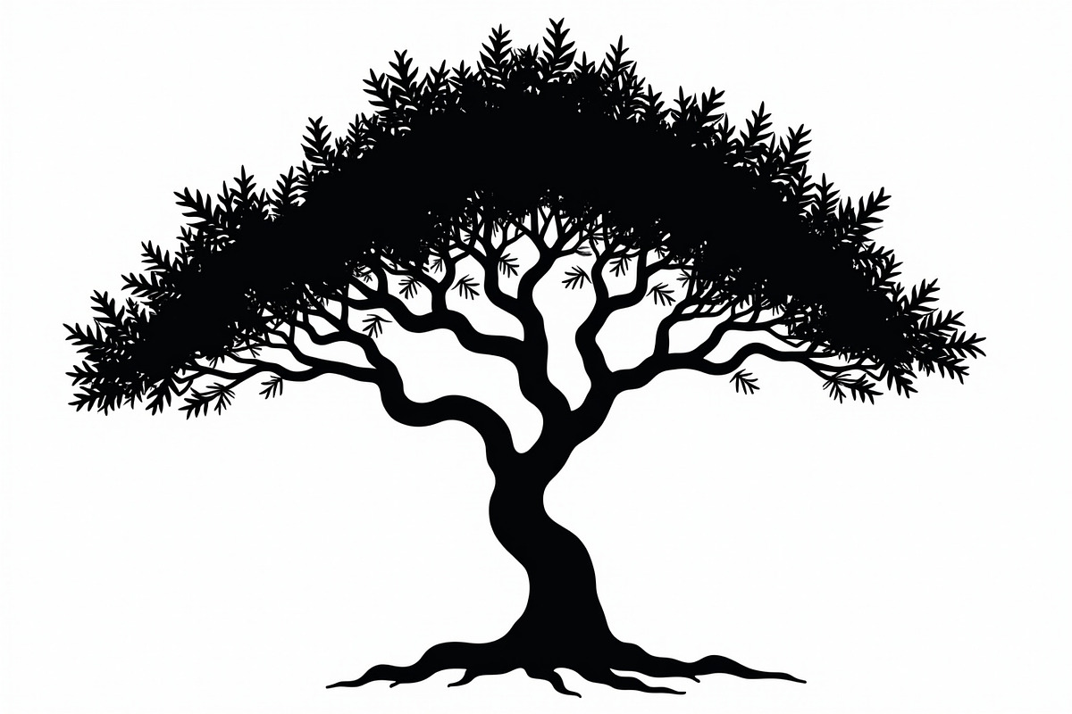 20 Black Tree Silhouettes Bundle, an Illustration by Gaye Art (Photo 5 of 21)