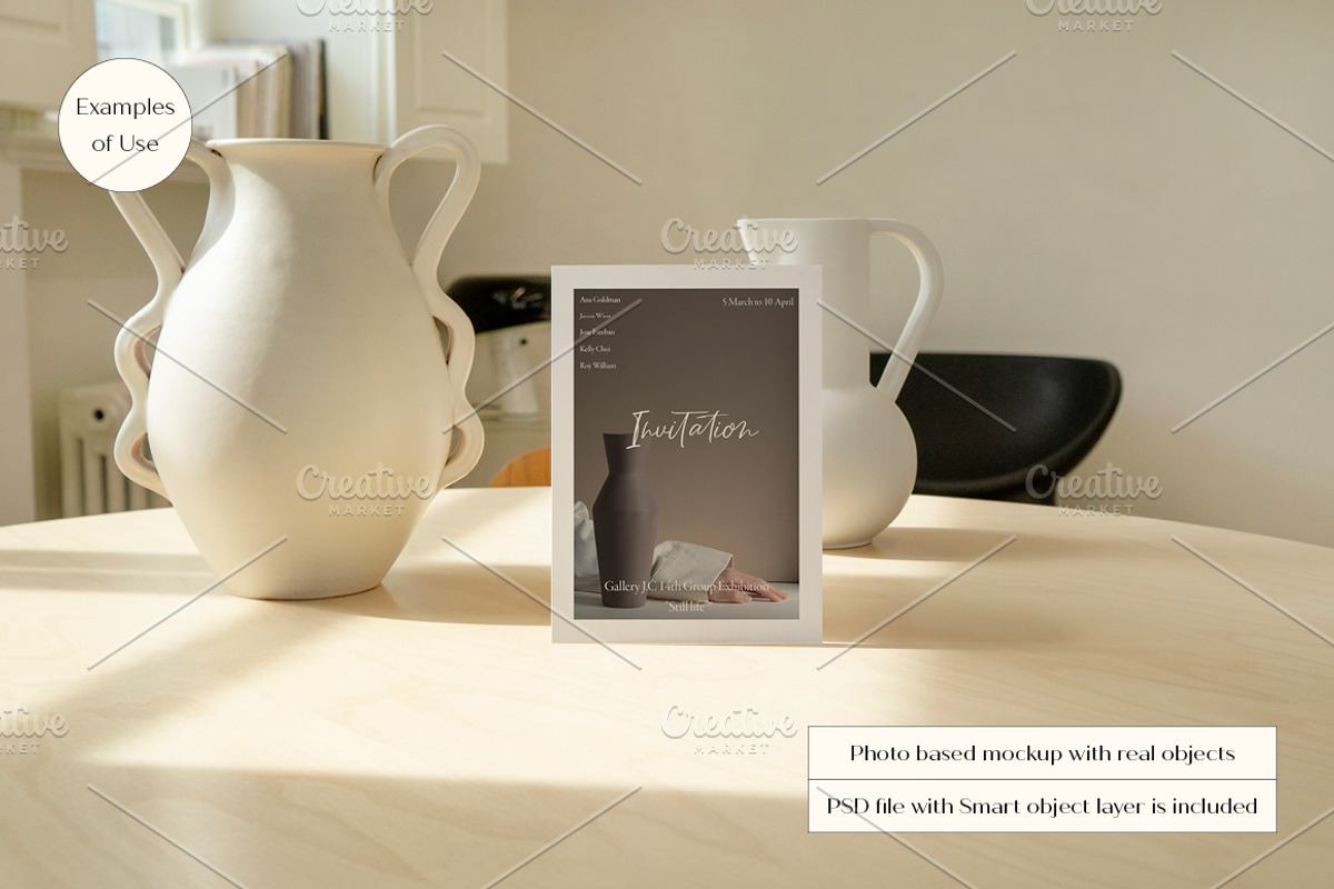5X7 Card Mockup SET, a Print Template by LOPEstudio (Photo 3 of 8)