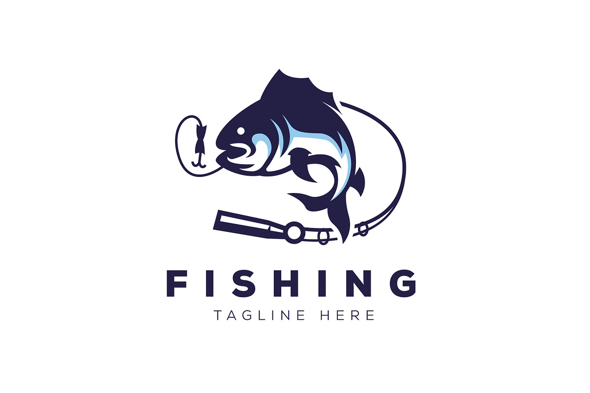 Fishing Logo, a Branding & Logo Template by Esrastion