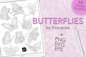 Butterflies Brushes For Procreate