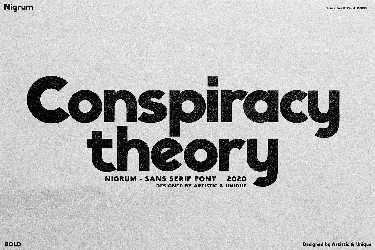 Nigrum - Sans Serif font Family preview 8