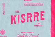 Kisrre Typeface, a Sans Serif Font by Megflags (Thumbnail 2 of 8)