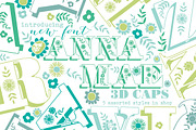 Anna Mae Shadowed Uppercase Font, a Serif Font by shawnanonna (Thumbnail 1 of 3)