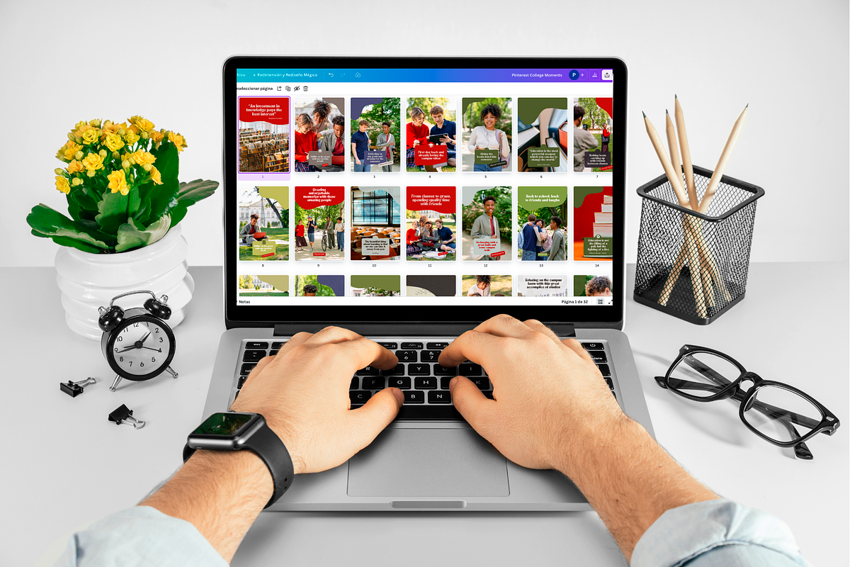 Instagram & Pinterest Canva Template, a Social Media Template by PaolaroiDesign (Photo 7 of 8)