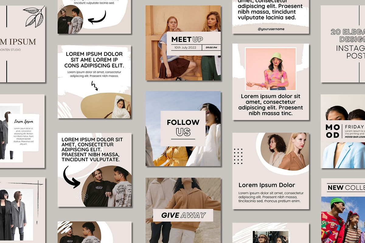 Elegant Fashion Social Media Post, a Social Media Template by BoontenStudio (Photo 4 of 7)