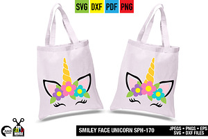 Smiley Unicorn Face SPH-170