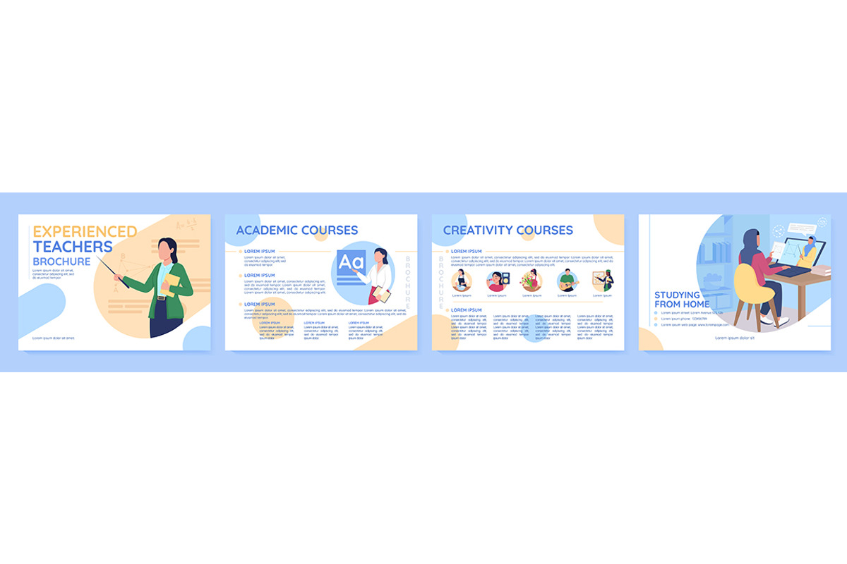 Learning course brochure template, a Brochure Template by IMG visuals ...