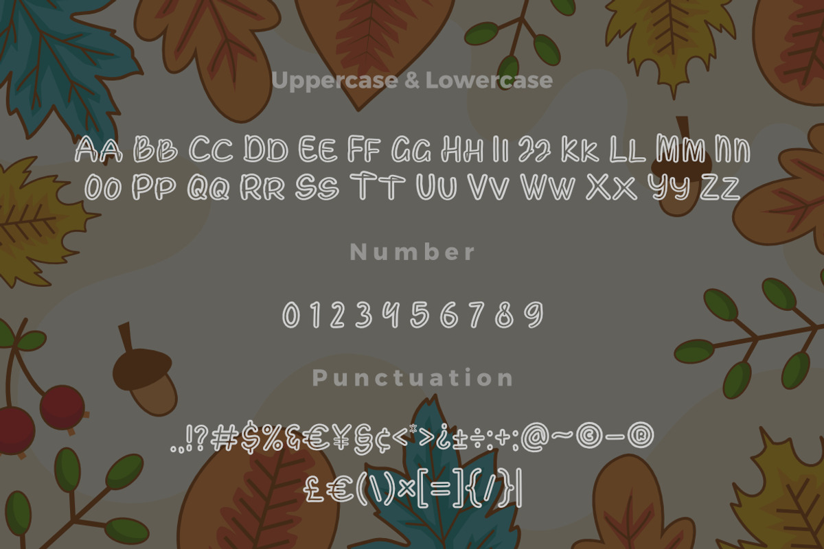 Rahayu handwritten Outline Font, a Handwritten Font by Bayuktx (Photo 6 of 6)