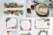 Christmas Pine Branches & Wood Decor, a Decorative Illustration by Jeanna Draw (Thumbnail 10 of 15)
