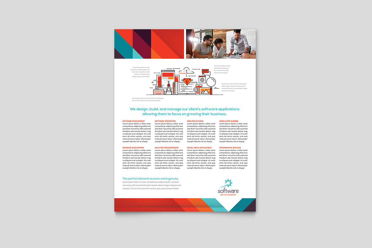Software Developer Flyer Template, a Flyer Template by StockLayouts (Photo 3 of 5)