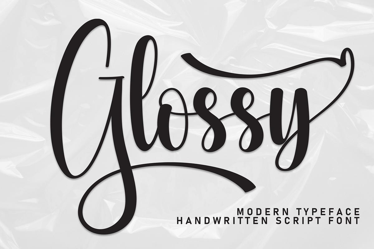 Glossy | Script Font, a Handwritten Font by Scratchones (Photo 1 of 9)
