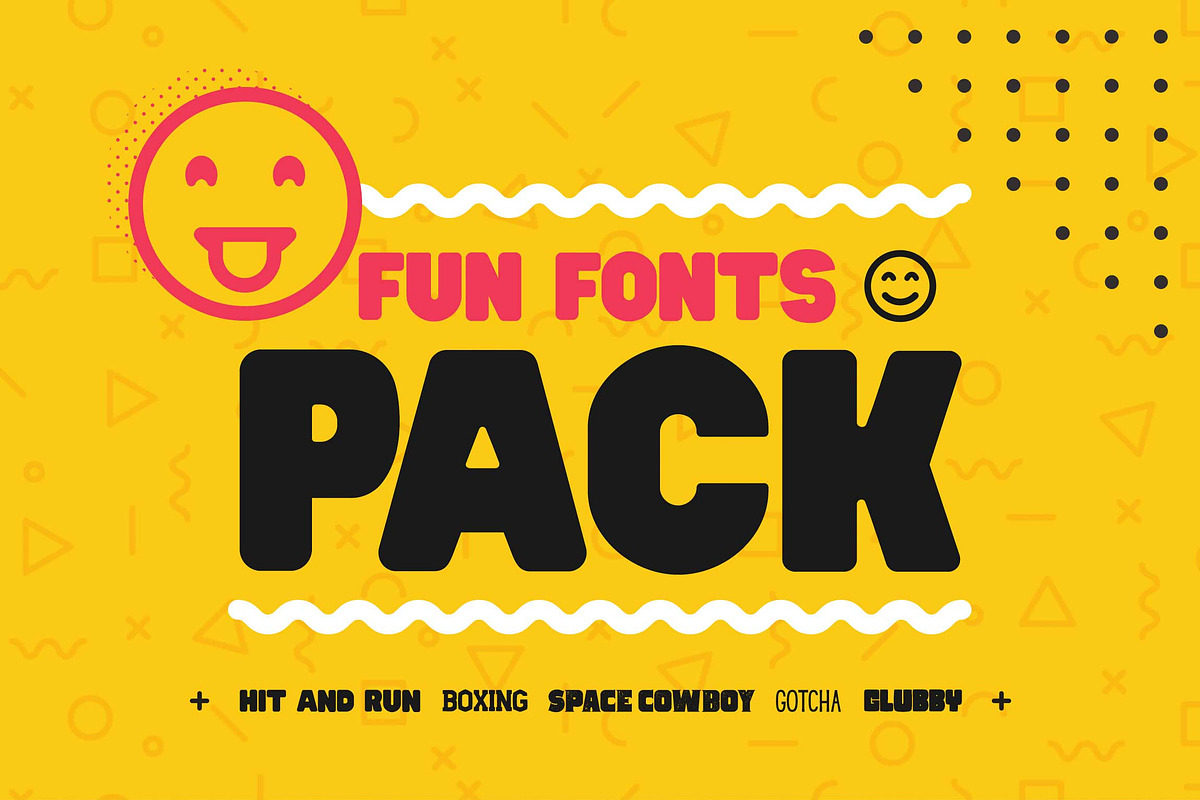 Fun Fonts Pack! - Bundle!, a Sans Serif Font by CorgiAstronaut (Photo 1 of 12)