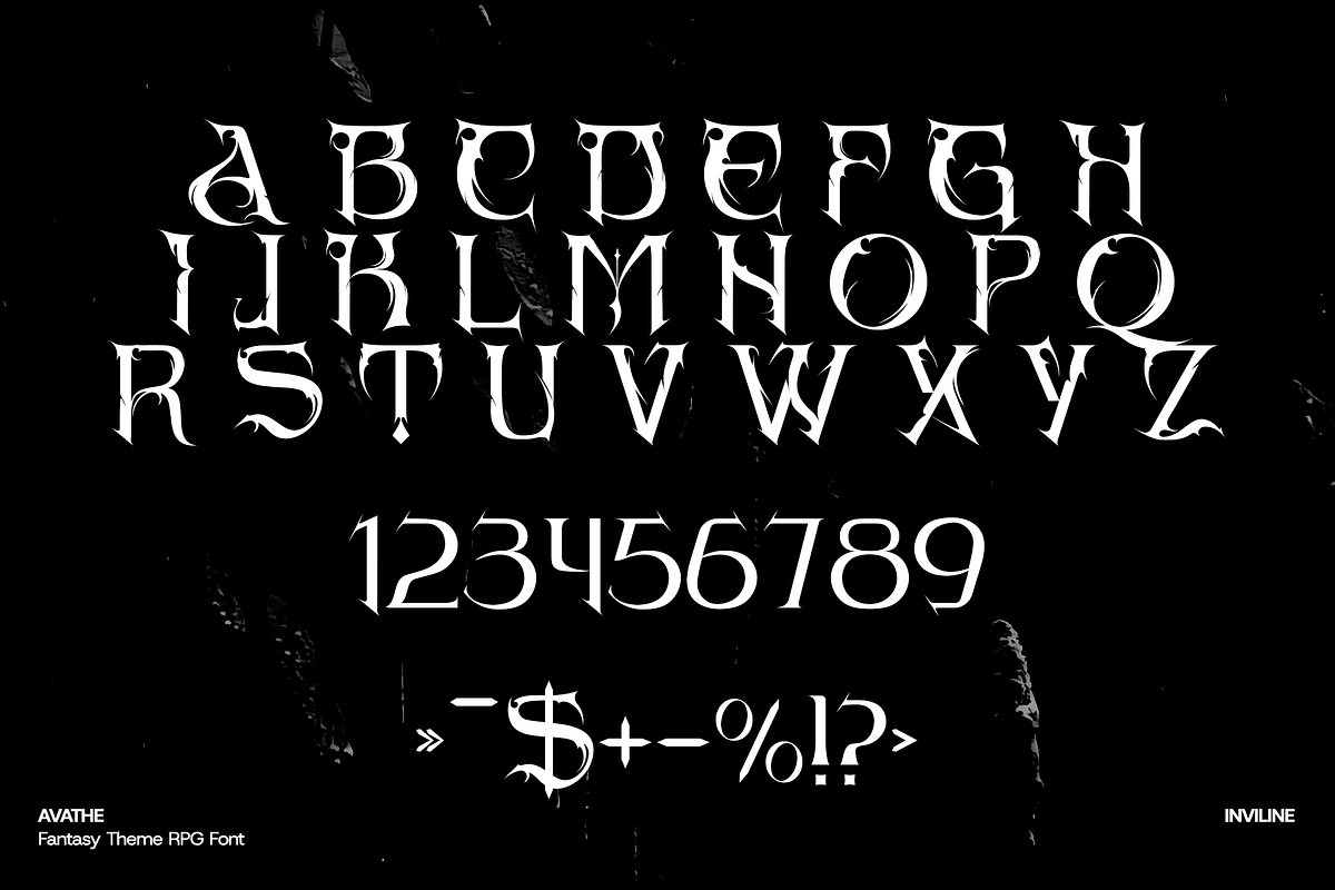 Avathe – Dark Fantasy RPG Font