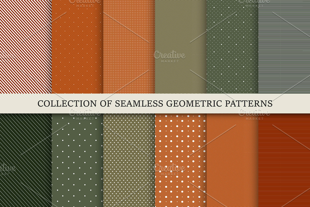 Dotted & striped vintage backgronds, a Pattern Graphic by ExpressShop (Photo 1 of 3)