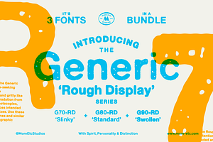 Generic – Rough Display (3 Fonts)