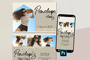 Arched Grad Party Card Template, a Card Template by InstaNoirDesigns (Thumbnail 1 of 9)