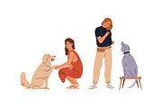 People training dogs set, a Person Illustration by PaperTrident (Thumbnail 5 of 6)