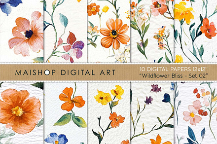 Digital Papers Wildflower Bliss 02