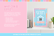 WiFi QR Code Sign - Pastel, a Card Template by SunshineStudioBoutique (Thumbnail 3 of 10)