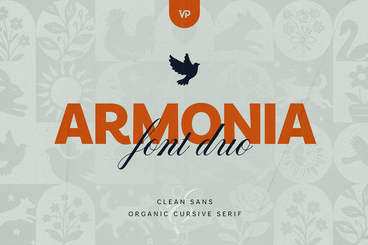 Armonia - Creative Font Duo, a Serif Font by VP Fonts (Photo 1 of 20)