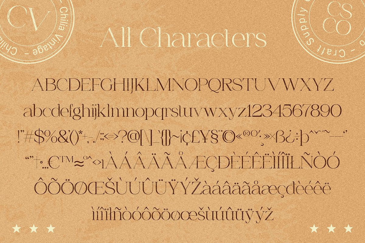 Chilia Vintage, a Serif Font by Craft Supply Co. (Photo 4 of 8)