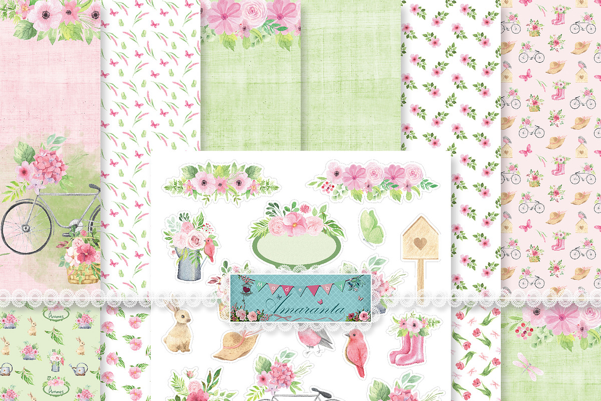 Âromes - Scenes, patterns & cutouts, a Pattern Graphic by MadeByAmaranta (Photo 1 of 5)