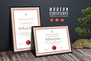 566. Modern Certificate Template, a Stationery Template by CreativeRezwan (Thumbnail 2 of 3)