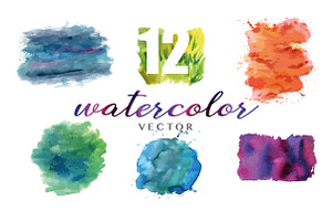 12 Watercolor Textures