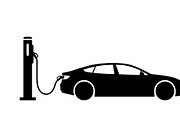 Electric Vehicle Charging Silhouette, a Graphic by musafir_fashion (Thumbnail 16 of 22)
