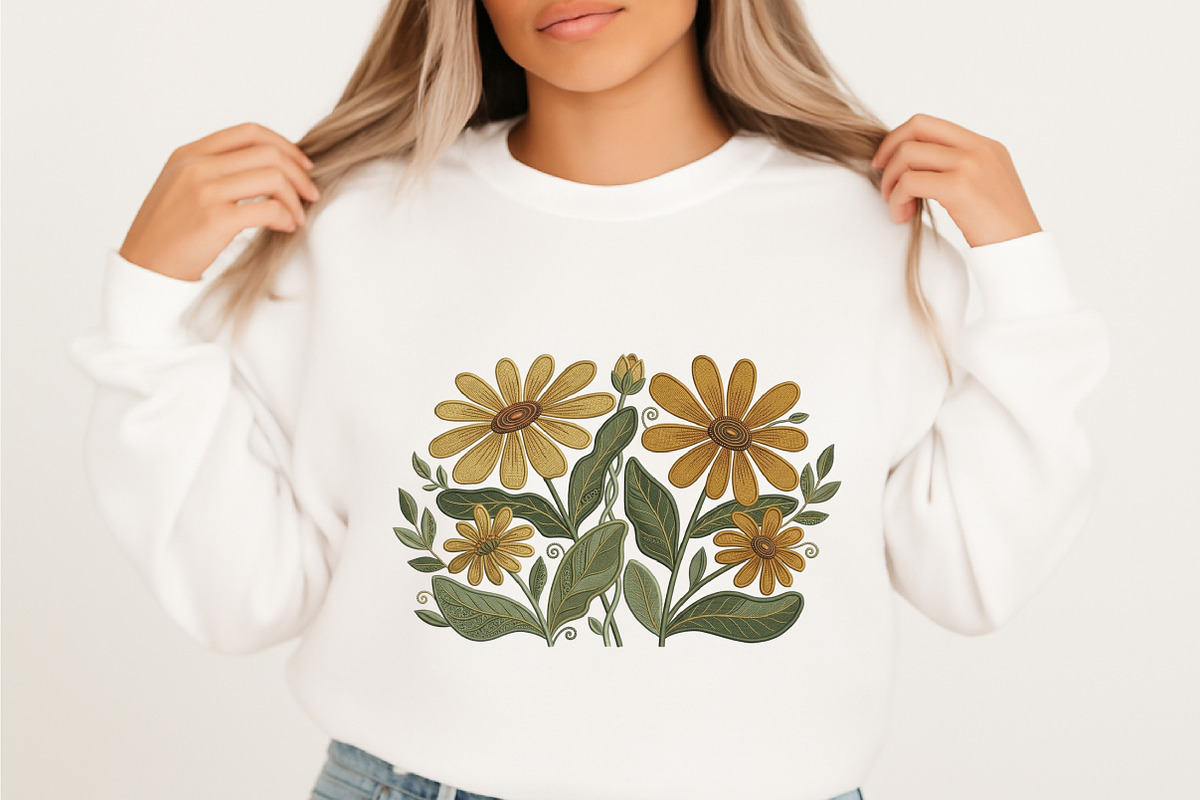 Sunflower Sublimation Design, an Illustration by designcity5 (Photo 3 of 4)