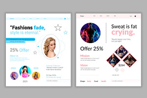 Landing Cover Page, an UI Kit Template by CreativeShaper