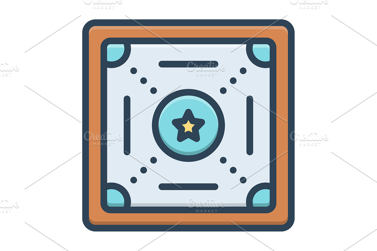 Carrom carrom board color icon, a Duotone Icon by Creative priyanka