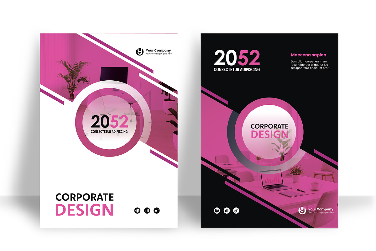 Corporate Book Cover Template, a Brochure Template by WheelieMonkey (Photo 2 of 2)