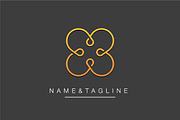 Elegant leaves monogram template, a Branding & Logo Template by WORAKAMON Design Studio (Thumbnail 3 of 5)