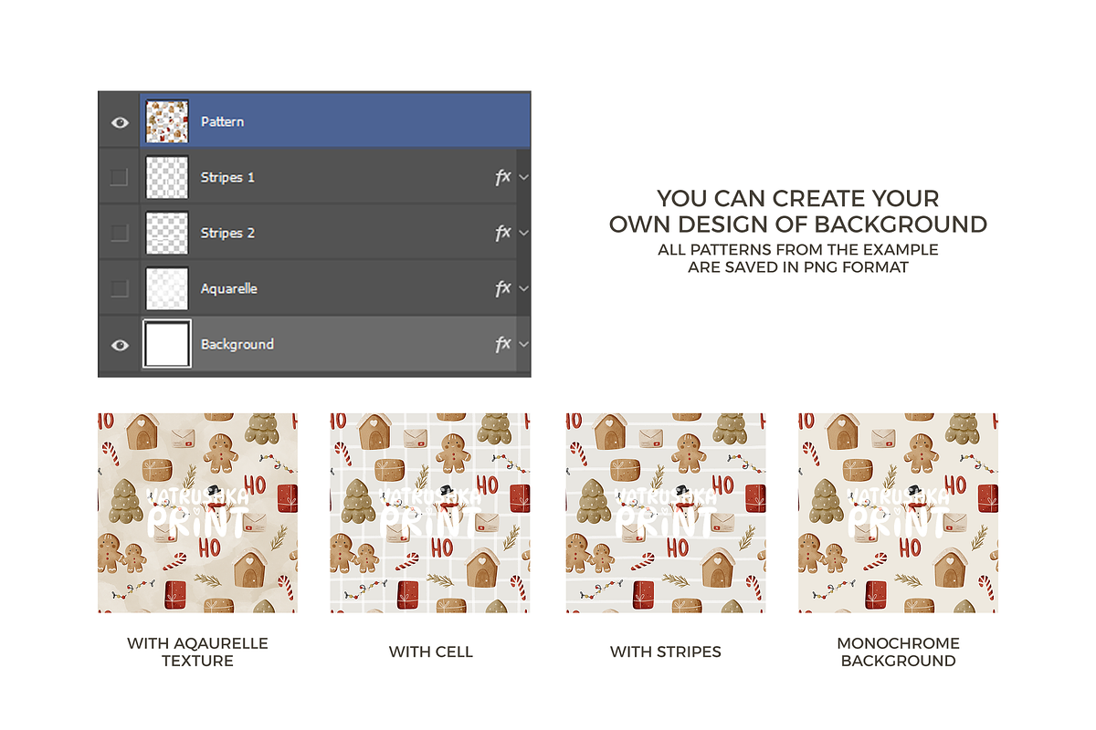 Christmas pattern constructor, a Pattern Graphic by vatrushkaprint_store (Photo 2 of 4)