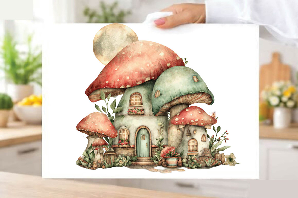 4th of July Mushroom House Bundle., a Finance Illustration by SVGArt (Photo 8 of 9)