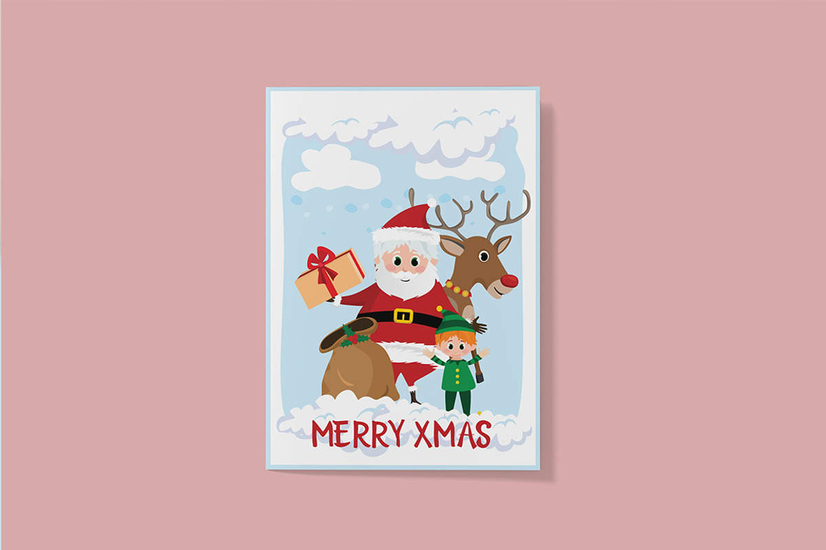 Christmas cards, stickers, labels, a Card Template by land art (Photo 3 of 13)