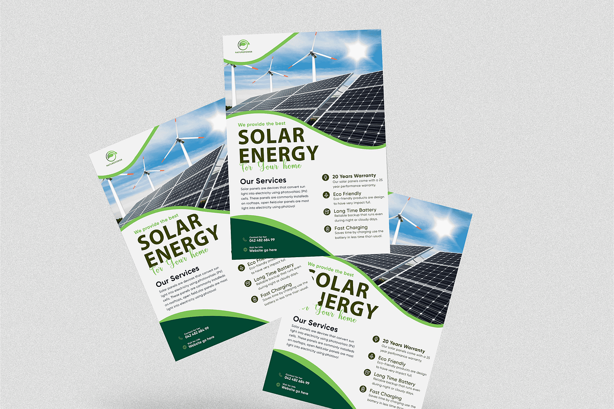 Solar Flyer Template, a Flyer Template by Soulfuldesignstudio